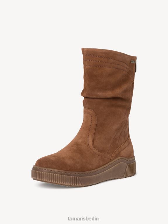 de Tamaris Frauen Lederstiefelette - braun/cognac 0LHV498 Schuhe