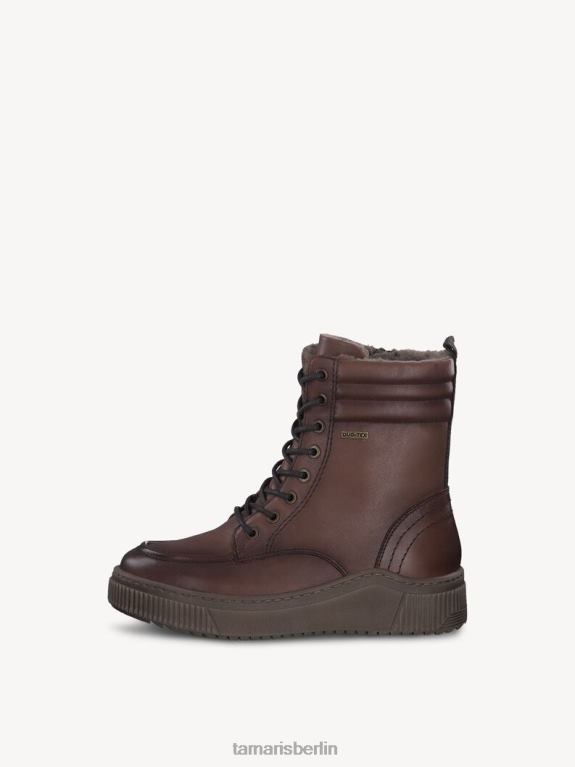 de Tamaris Frauen Lederstiefelette - braun/cognac uni 0LHV4158 Schuhe