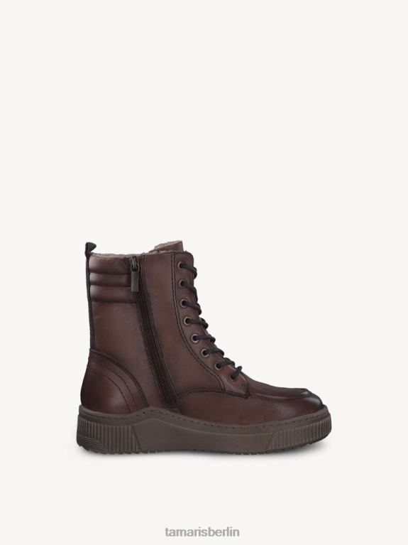 de Tamaris Frauen Lederstiefelette - braun/cognac uni 0LHV4158 Schuhe