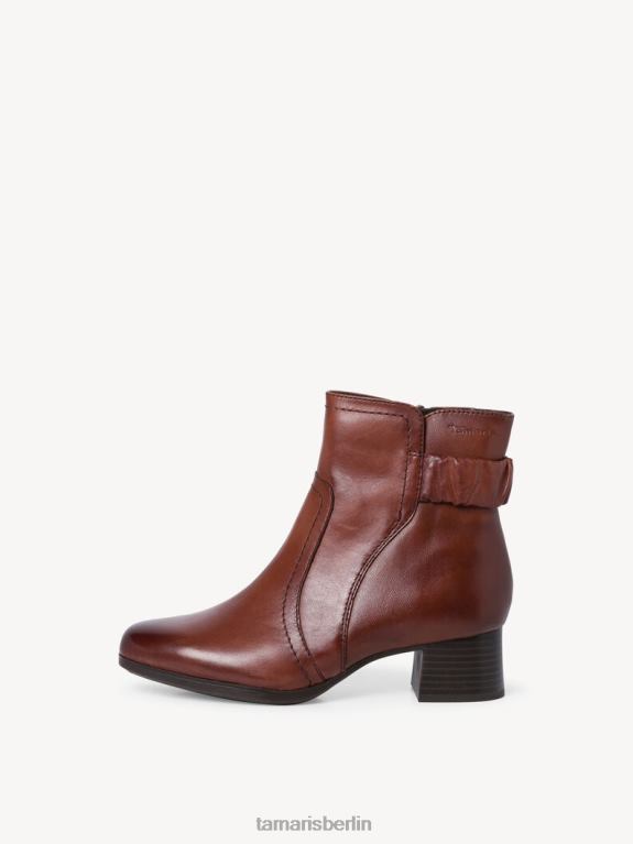 de Tamaris Frauen Lederstiefelette - braun/kastanie 0LHV41514 Schuhe