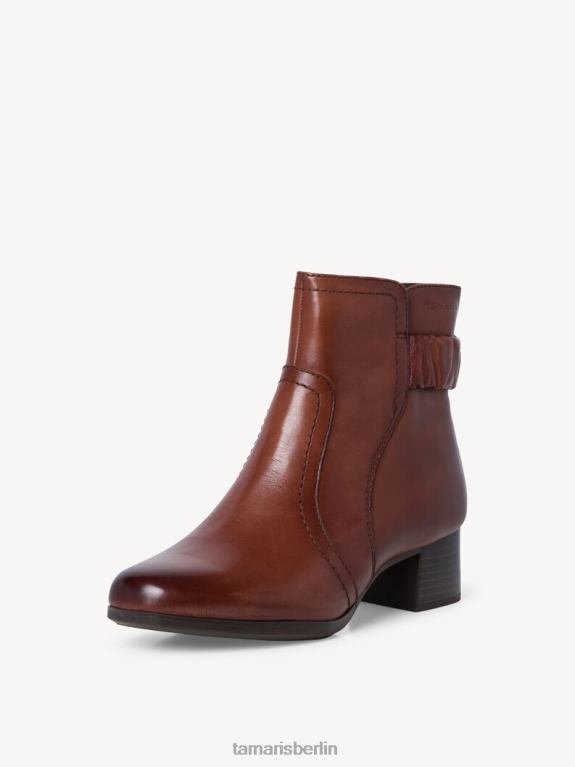 de Tamaris Frauen Lederstiefelette - braun/kastanie 0LHV41514 Schuhe