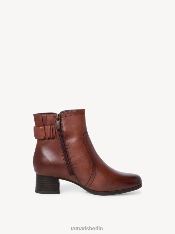de Tamaris Frauen Lederstiefelette - braun/kastanie 0LHV41514 Schuhe