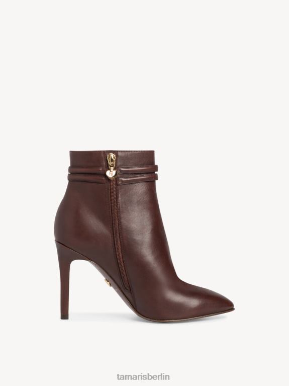 de Tamaris Frauen Lederstiefelette - braun/mocca 0LHV42145 Schuhe