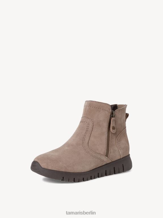 de Tamaris Frauen Lederstiefelette - braun/taupe 0LHV41139 Schuhe