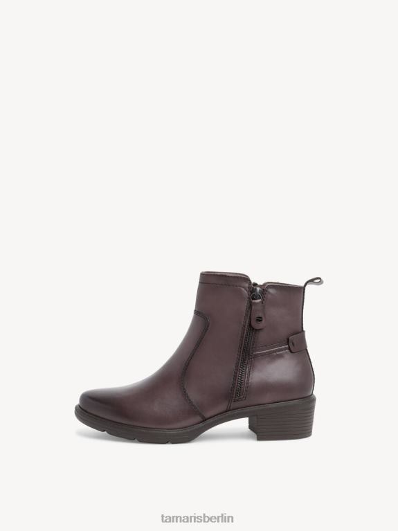 de Tamaris Frauen Lederstiefelette - braun/taupe 0LHV41294 Schuhe