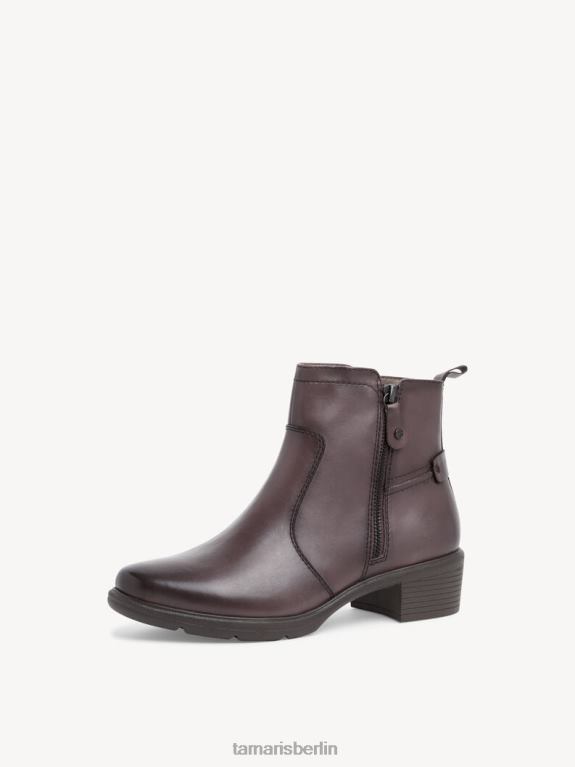 de Tamaris Frauen Lederstiefelette - braun/taupe 0LHV41294 Schuhe