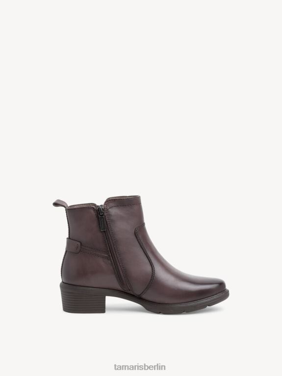 de Tamaris Frauen Lederstiefelette - braun/taupe 0LHV41294 Schuhe