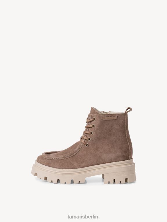 de Tamaris Frauen Lederstiefelette - braun/taupe 0LHV41662 Schuhe