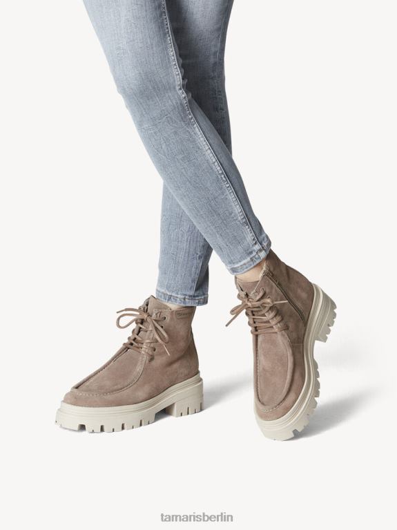 de Tamaris Frauen Lederstiefelette - braun/taupe 0LHV41662 Schuhe