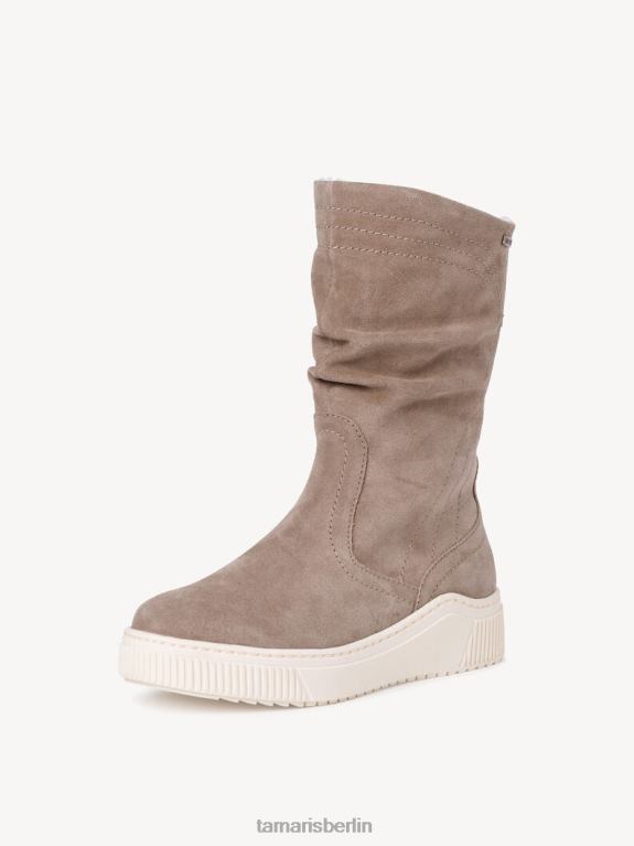 de Tamaris Frauen Lederstiefelette - braun/taupe 0LHV4225 Schuhe