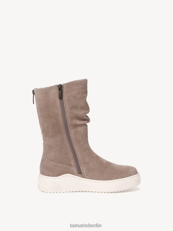 de Tamaris Frauen Lederstiefelette - braun/taupe 0LHV4225 Schuhe