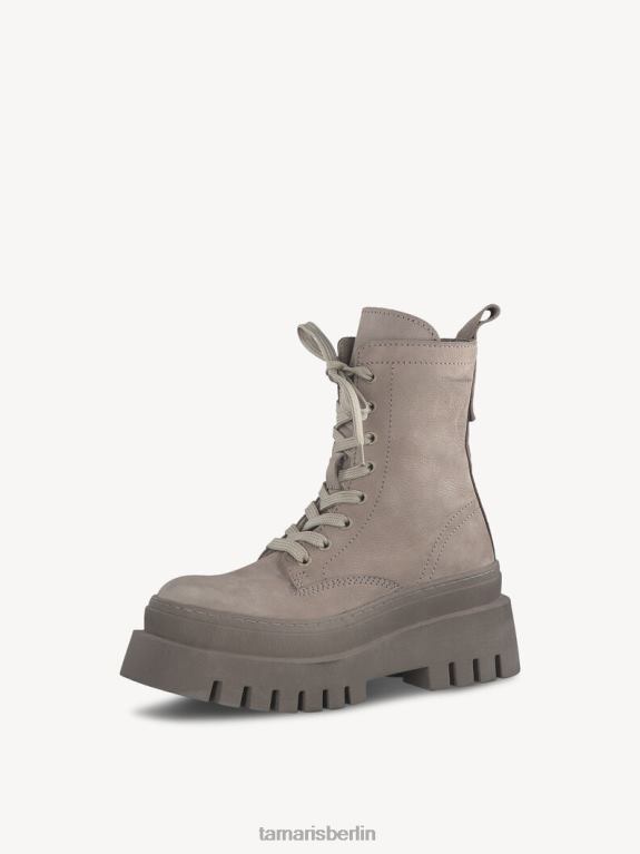 de Tamaris Frauen Lederstiefelette - braun/taupe uni 0LHV4160 Schuhe