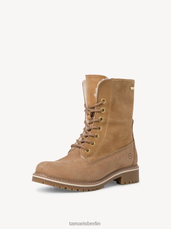 de Tamaris Frauen Lederstiefelette - braunes Warmfutter/Camel 0LHV42039 Schuhe