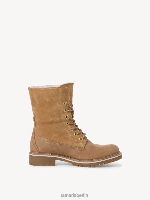 de Tamaris Frauen Lederstiefelette - braunes Warmfutter/Camel 0LHV42039 Schuhe