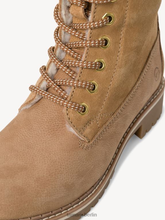 de Tamaris Frauen Lederstiefelette - braunes Warmfutter/Camel 0LHV42039 Schuhe