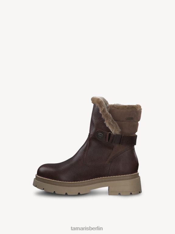 de Tamaris Frauen Lederstiefelette - braunes Warmfutter/Cuoio-Leder 0LHV4227 Schuhe