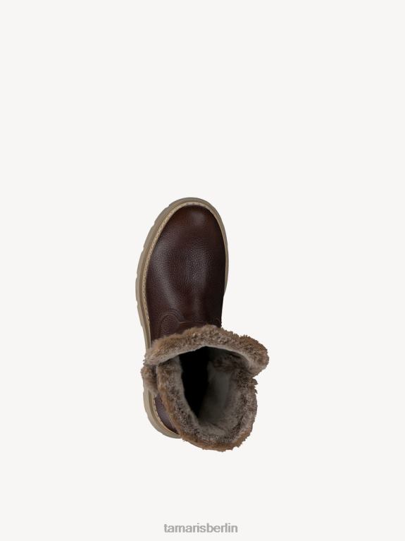 de Tamaris Frauen Lederstiefelette - braunes Warmfutter/Cuoio-Leder 0LHV4227 Schuhe