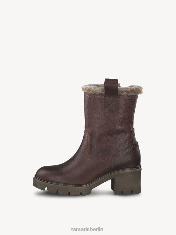 de Tamaris Frauen Lederstiefelette - braunes Warmfutter/Cuoio-Leder 0LHV489 Schuhe