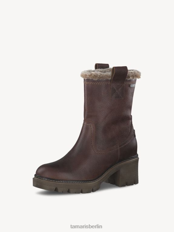 de Tamaris Frauen Lederstiefelette - braunes Warmfutter/Cuoio-Leder 0LHV489 Schuhe