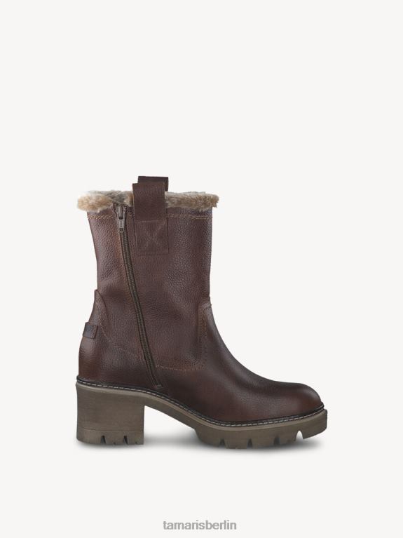 de Tamaris Frauen Lederstiefelette - braunes Warmfutter/Cuoio-Leder 0LHV489 Schuhe