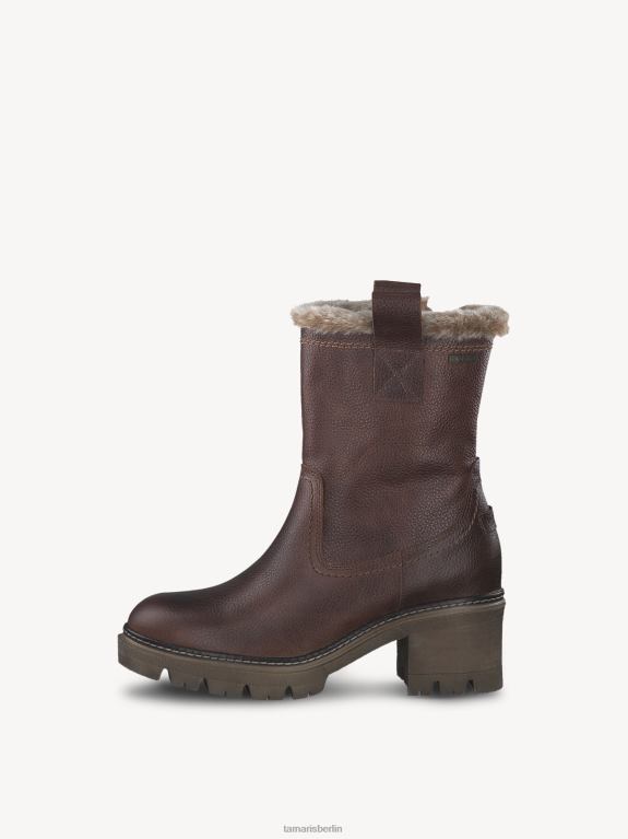 de Tamaris Frauen Lederstiefelette - braunes Warmfutter/Cuoio-Leder 0LHV489 Schuhe