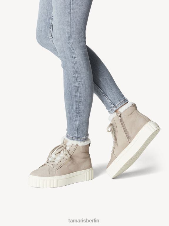 de Tamaris Frauen Lederstiefelette - braunes Warmfutter/Taupe 0LHV41236 Schuhe