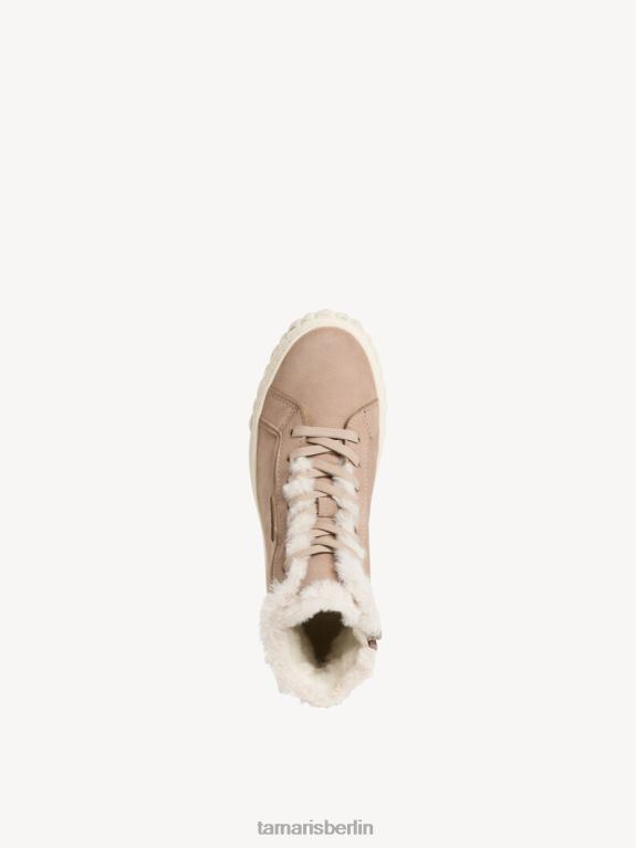 de Tamaris Frauen Lederstiefelette - braunes Warmfutter/Taupe 0LHV41236 Schuhe