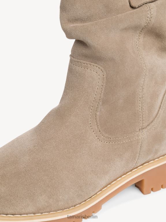 de Tamaris Frauen Lederstiefelette - braunes Warmfutter/Taupe 0LHV41592 Schuhe