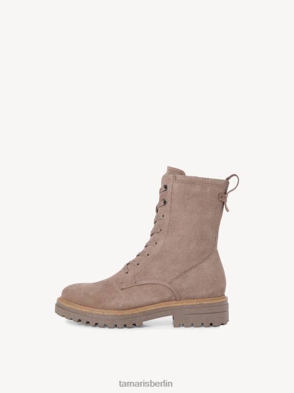 de Tamaris Frauen Lederstiefelette - braunes/taupefarbenes Wildleder 0LHV41715 Schuhe