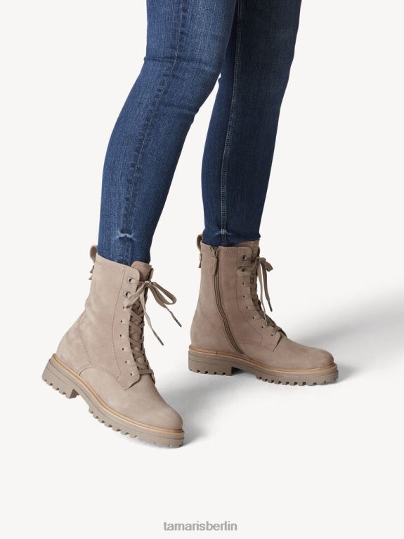 de Tamaris Frauen Lederstiefelette - braunes/taupefarbenes Wildleder 0LHV41715 Schuhe