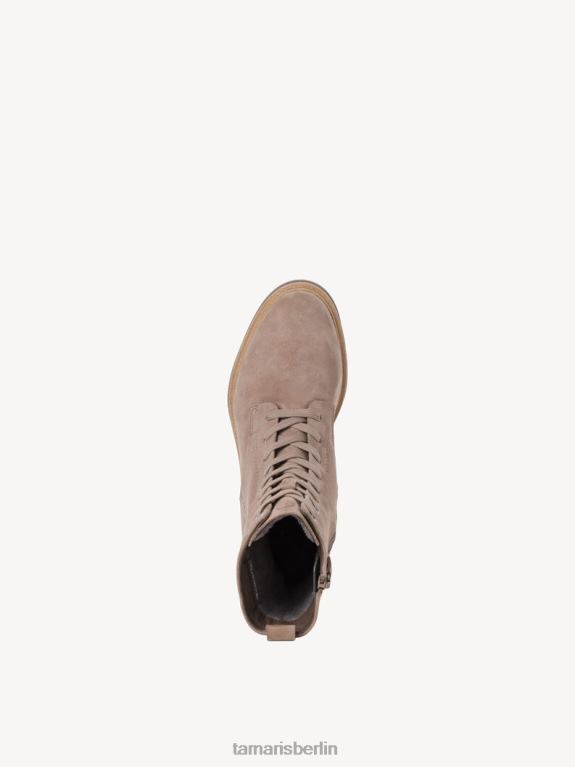 de Tamaris Frauen Lederstiefelette - braunes/taupefarbenes Wildleder 0LHV41715 Schuhe