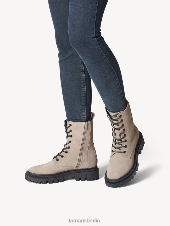 de Tamaris Frauen Lederstiefelette - braunes/taupefarbenes Wildleder 0LHV4263 Schuhe