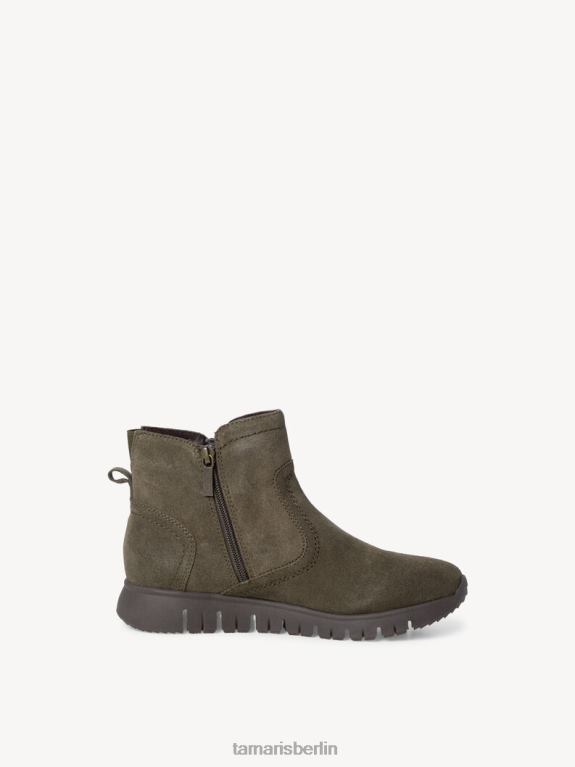 de Tamaris Frauen Lederstiefelette - grün/khaki 0LHV41187 Schuhe