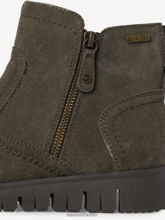 de Tamaris Frauen Lederstiefelette - grün/khaki 0LHV41187 Schuhe