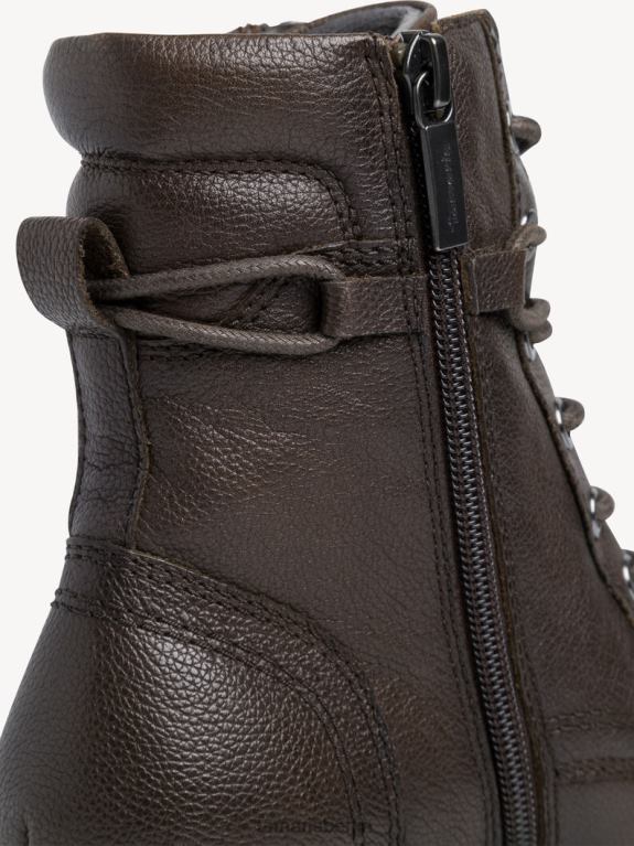 de Tamaris Frauen Lederstiefelette - grün/khaki 0LHV41443 Schuhe