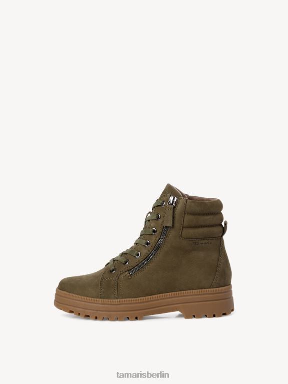 de Tamaris Frauen Lederstiefelette - grün/khaki 0LHV41616 Schuhe