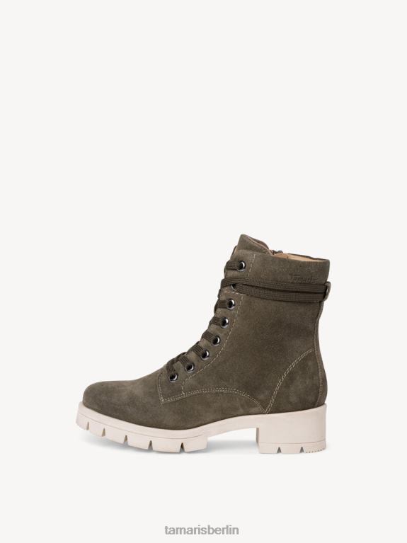 de Tamaris Frauen Lederstiefelette - grün/khaki 0LHV41810 Schuhe