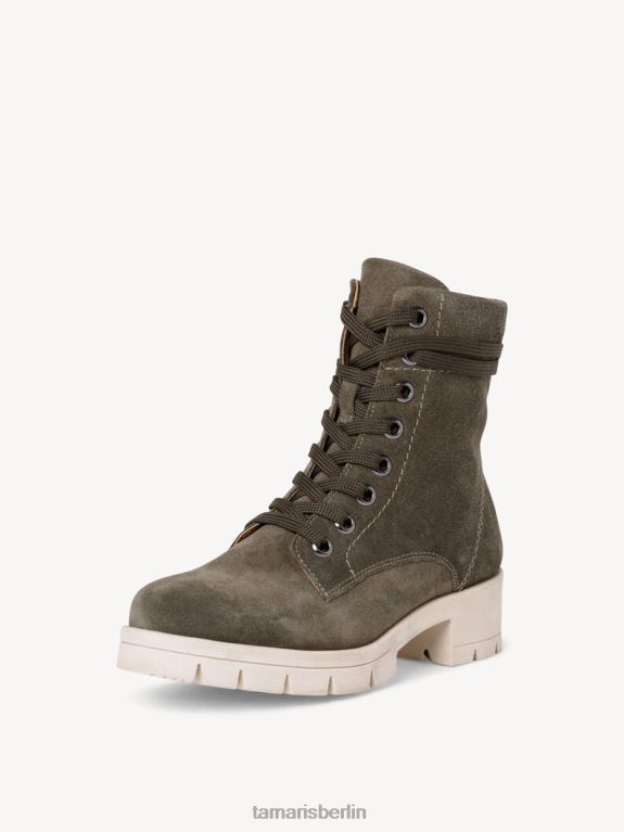de Tamaris Frauen Lederstiefelette - grün/khaki 0LHV41810 Schuhe