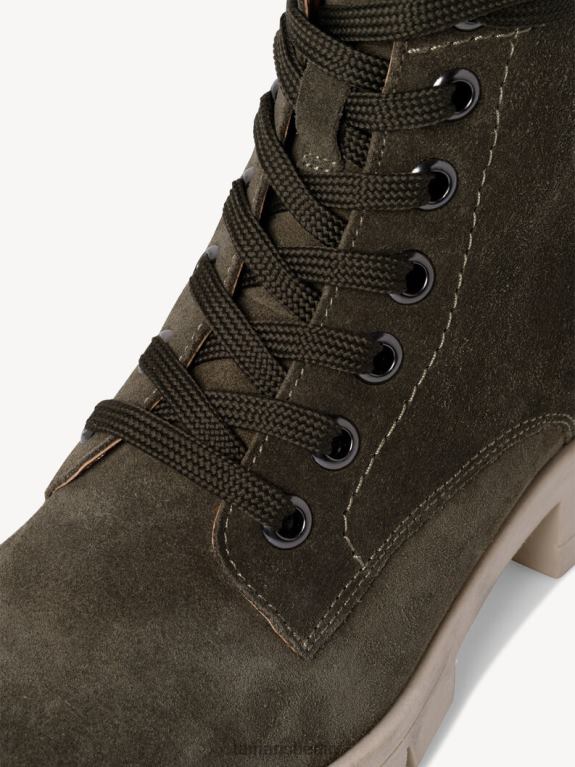 de Tamaris Frauen Lederstiefelette - grün/khaki 0LHV41810 Schuhe