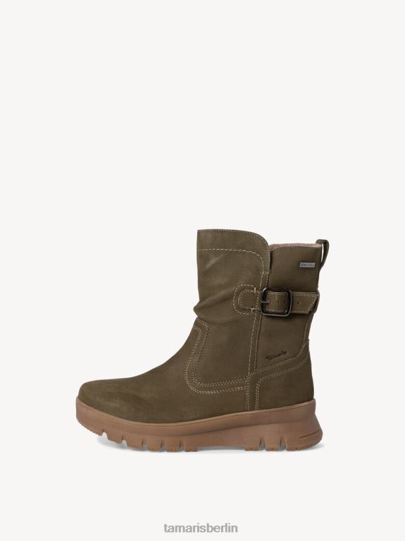de Tamaris Frauen Lederstiefelette - grün/khaki 0LHV4226 Schuhe