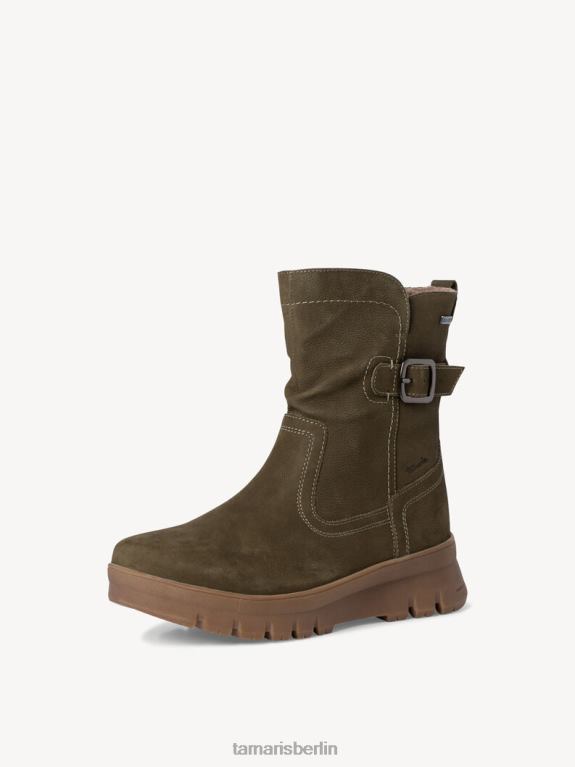 de Tamaris Frauen Lederstiefelette - grün/khaki 0LHV4226 Schuhe
