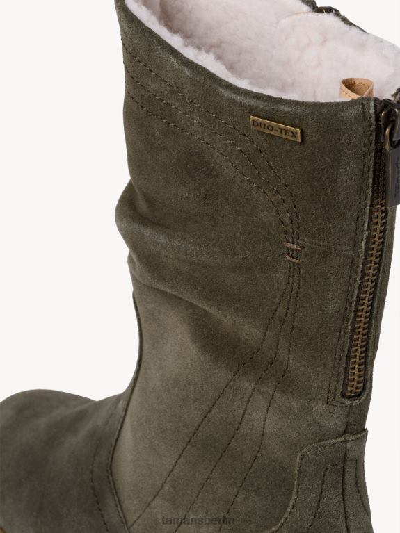 de Tamaris Frauen Lederstiefelette - grün/khaki 0LHV490 Schuhe