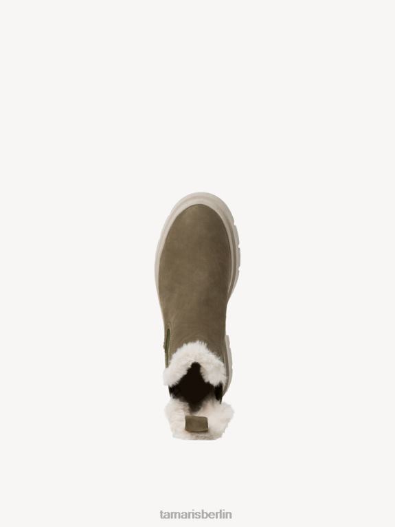 de Tamaris Frauen Lederstiefelette - grünes Warmfutter/Oliv 0LHV41240 Schuhe