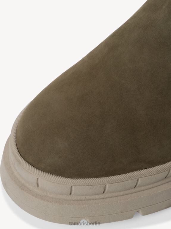 de Tamaris Frauen Lederstiefelette - grünes Warmfutter/Oliv 0LHV41240 Schuhe