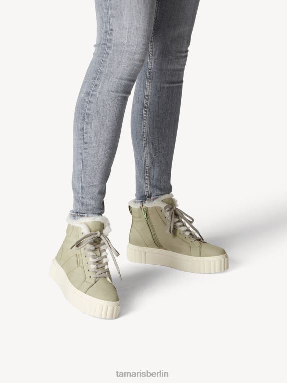 de Tamaris Frauen Lederstiefelette - grünes Warmfutter/helloliv 0LHV41550 Schuhe
