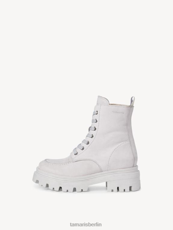 de Tamaris Frauen Lederstiefelette - grau/hellgrau uni 0LHV41077 Schuhe