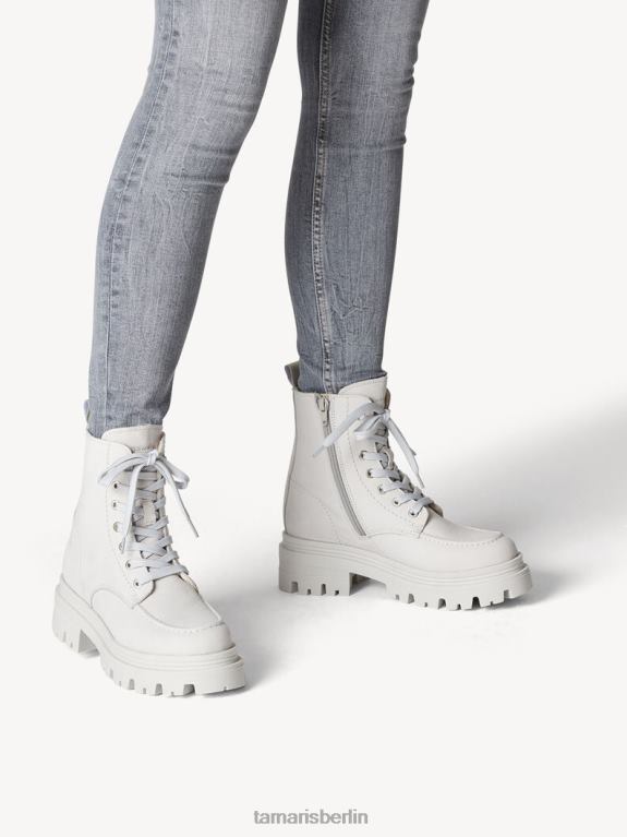 de Tamaris Frauen Lederstiefelette - grau/hellgrau uni 0LHV41077 Schuhe