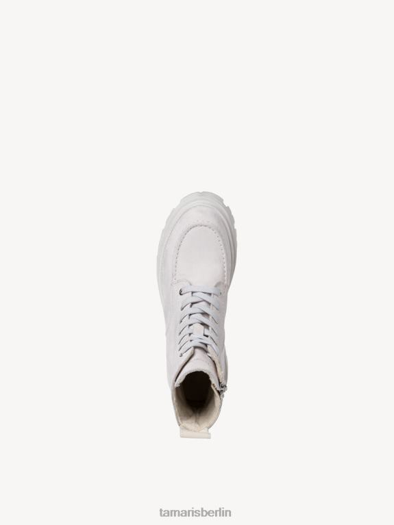 de Tamaris Frauen Lederstiefelette - grau/hellgrau uni 0LHV41077 Schuhe