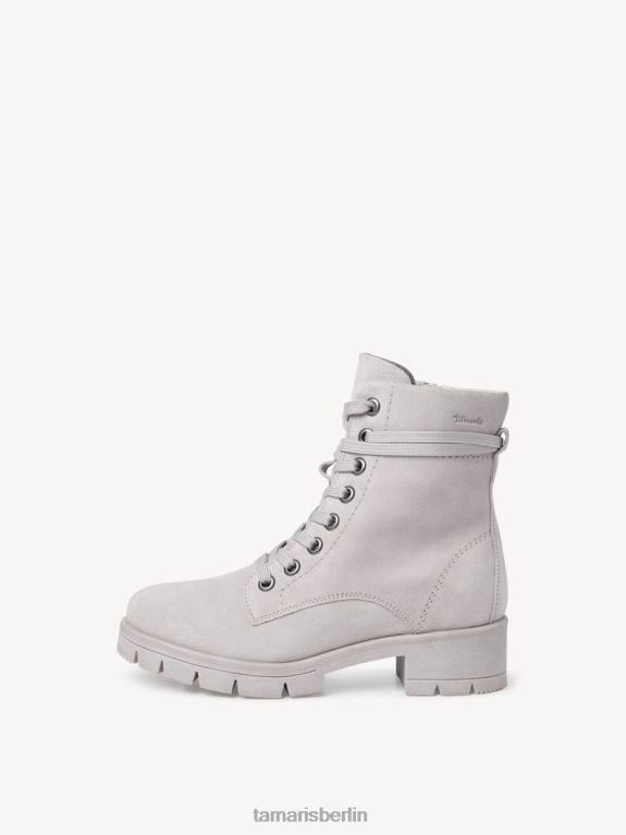 de Tamaris Frauen Lederstiefelette - grau/lt. grau 0LHV41381 Schuhe