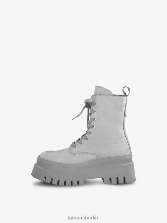 de Tamaris Frauen Lederstiefelette - grau/weichgrau uni 0LHV41118 Schuhe